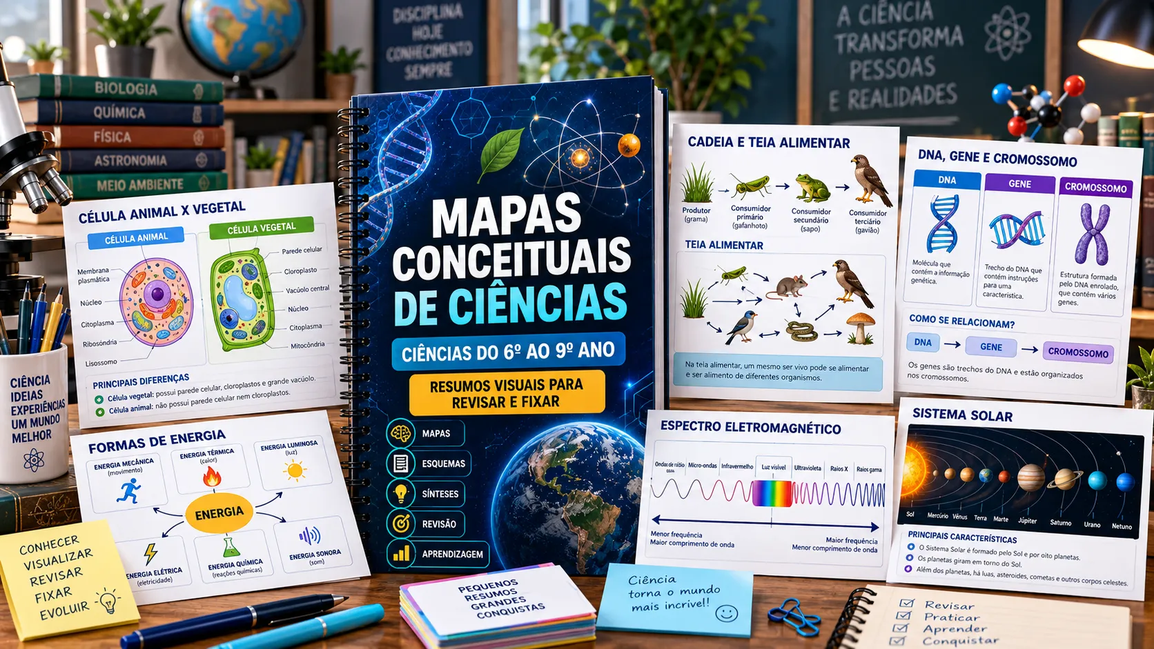 Mapas Conceituais e Revisões Visuais